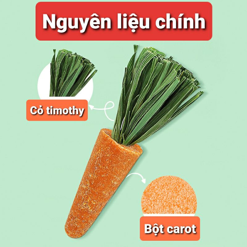 Carot đồ chơi gặm nhấm cho hamster,thỏ,guine pig...