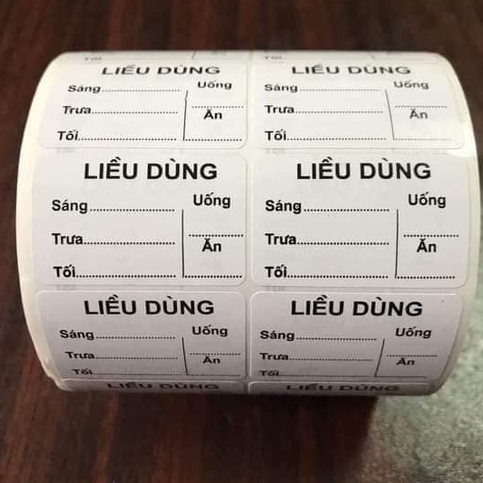 Tem dán nhà thuốc - chia liều dùng 2000 tem