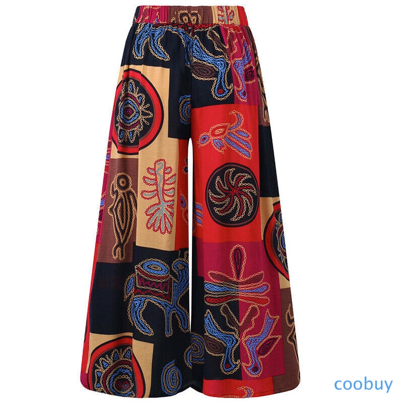 Quần ống rộng lưng thun co dãn cho nữ