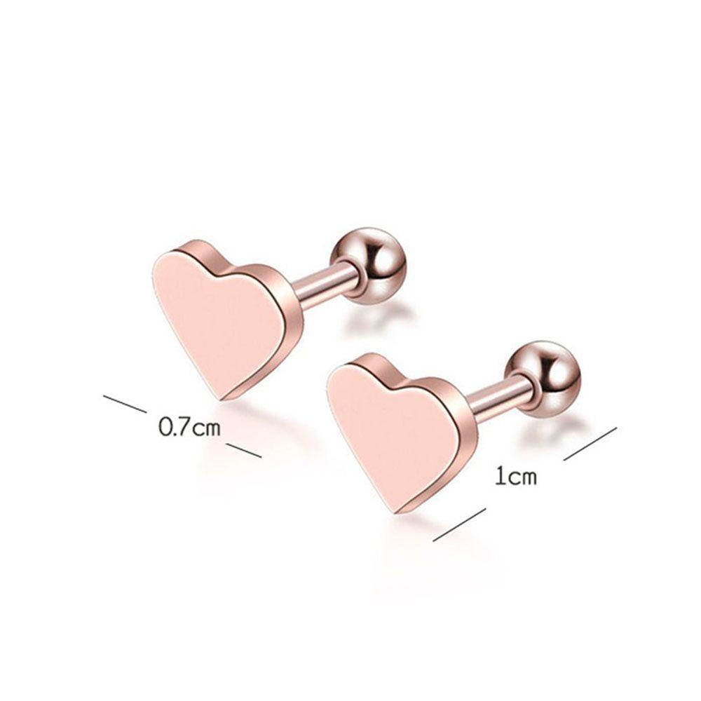 2 Khuyên Tai Hình Trái Tim Sành Điệu Cho Nữ