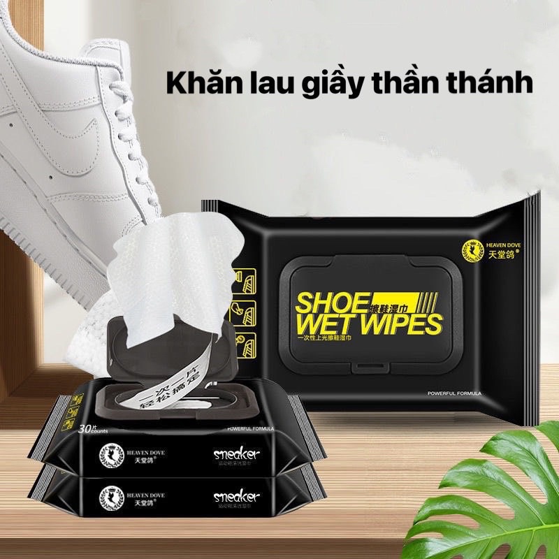 Khăn lau giày siêu tiện lợi 1 túi 80c