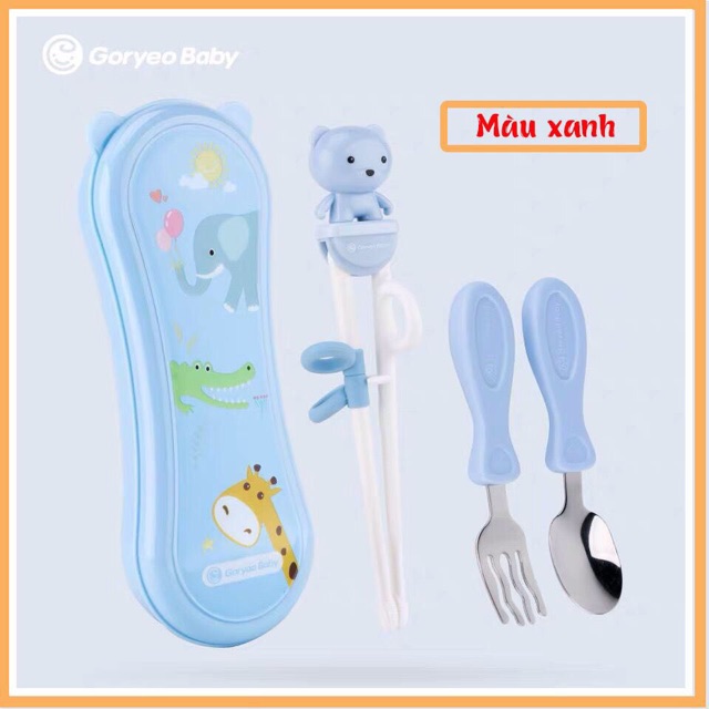 Set thìa dĩa đũa ăn dặm Goryeo Baby Hàn Quốc cho bé