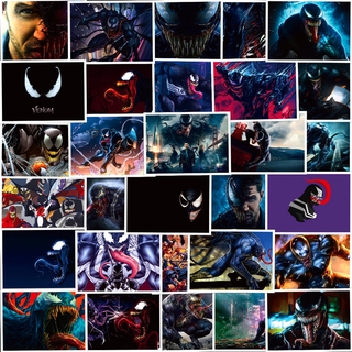 ❉ Poster Dán Tường Hình Siêu Anh Hùng Venom Cổ Điển ❉ Bộ 30 Miếng Dán Chống Thấm Nước Thời Trang
