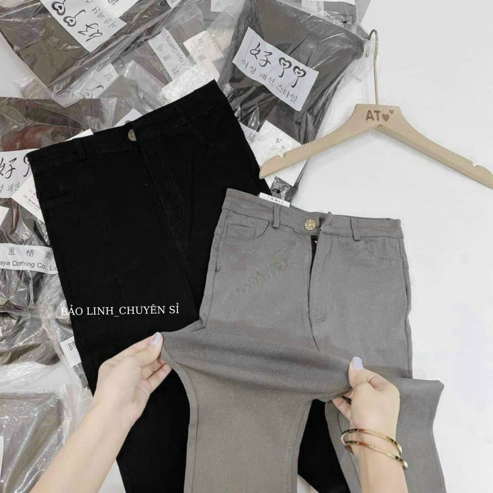 Quần Jean Bigsize Nữ Lưng Cao Bảo Linh Co Giãn 4 Chiều, Quần Bò Skinny Tôn Dáng M76