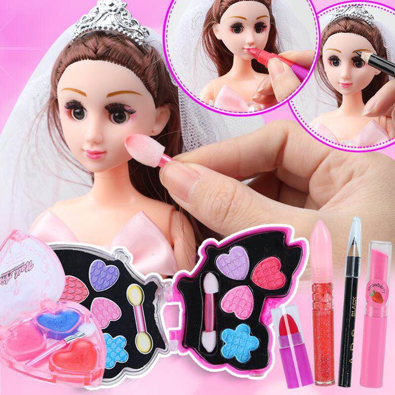 Bộ Đồ Chơi Trang Điểm Công Chúa Barbie Dễ Thương Cho Bé Gái