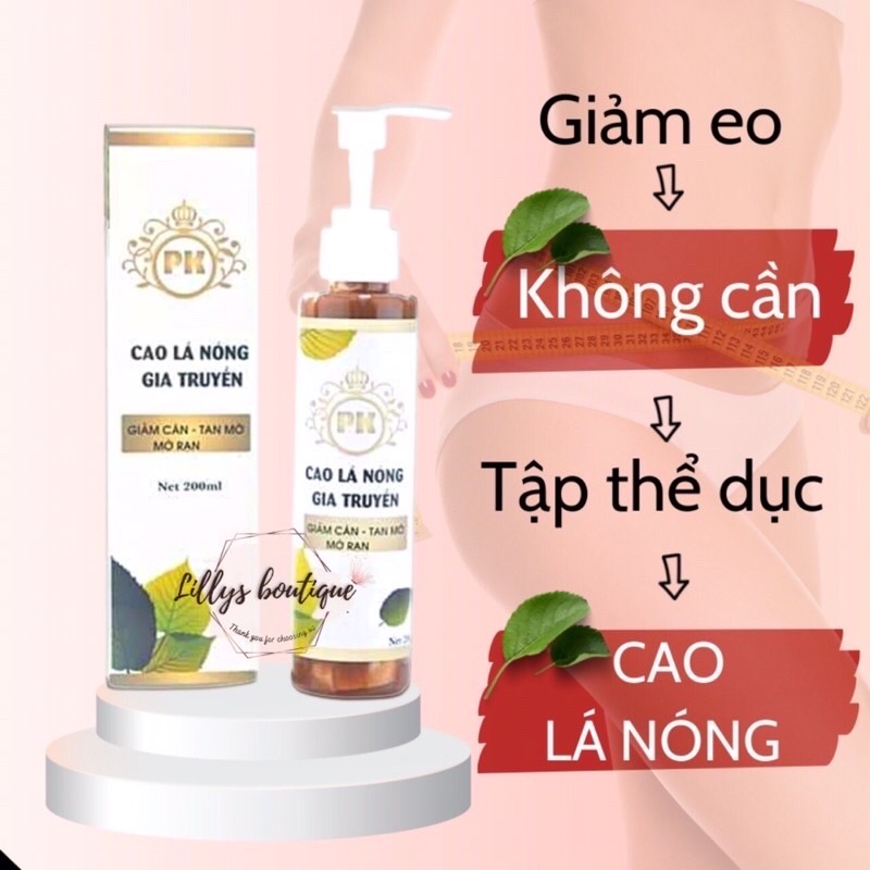 Cao lá nóng gia truyền ,giảm.cân mờ rạn cho phụ nữ sau sinh