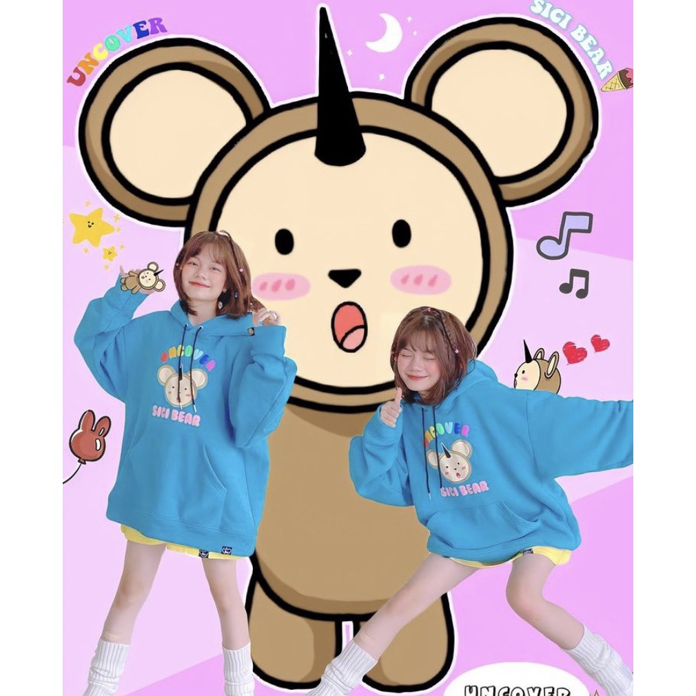 [CLIP THẬT] Hoodie UN.CO.VER CISI BEAR | Chuẩn Cao Cấp 1:1 | TẶNG GIẤY THƠM - Áo Khoác Nỉ Bông 100% COTTON | BigBuy360 - bigbuy360.vn