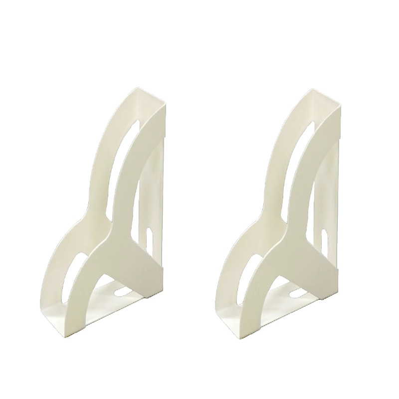 Daiso Kệ Nhựa File Stand Ivory 10.2cm x 25.3cm x 31.9cm