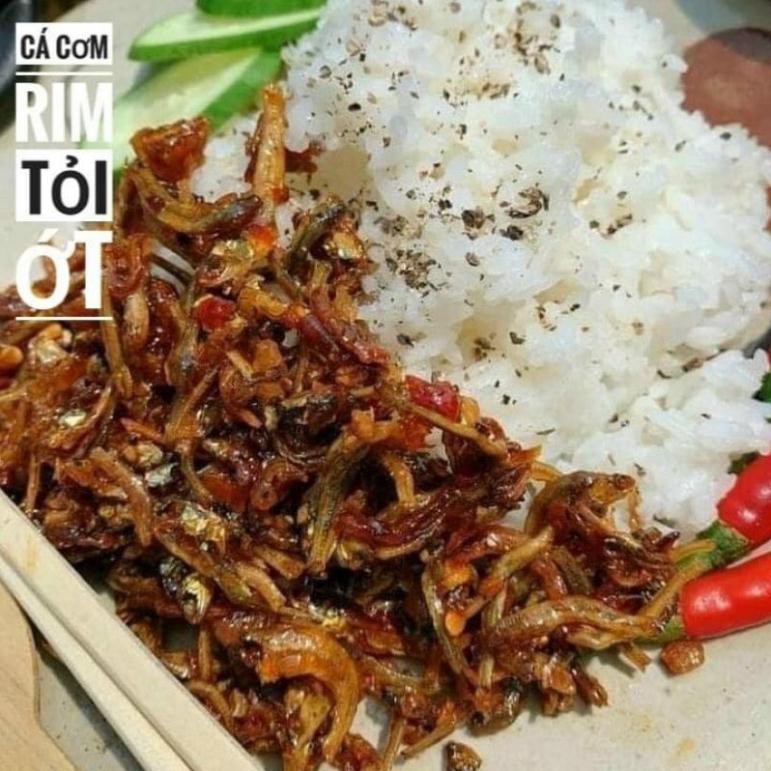 Cá cơm rim tỏi ớt lon 500gram TỪ ĐƠN 50K,  Hàng ngon nhà làm