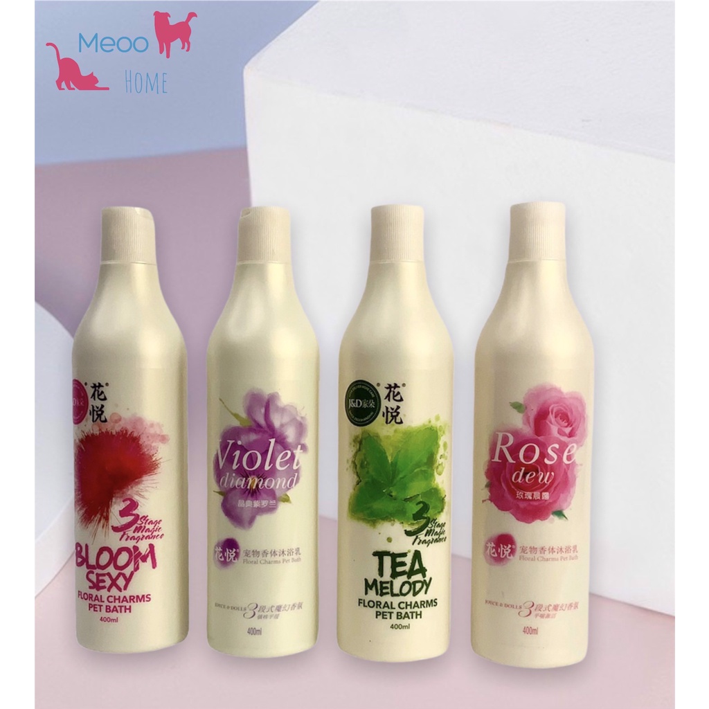 Sữa tắm joyce &amp; doll cho chó mèo - Sữa tắm hương nước hoa dành riêng cho chó mèo Chai 100ml - 500ml