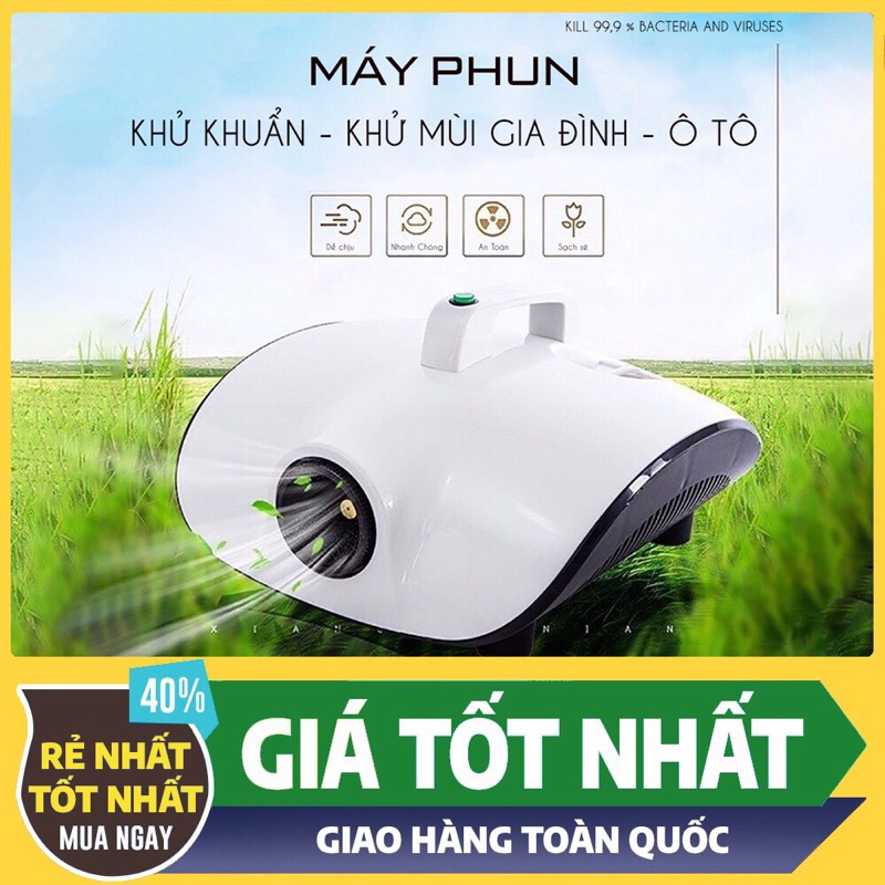 Hàng chính hãng] Máy khử mùi, khử khuẩn công nghệ nano có bảo hành 12 tháng _ kem 2 lo tinh dau nano..