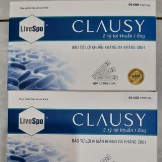 Men live spo CLAUSY bổ sung 2 tỷ bào khuẩn giúp bé ăn ngon ,tiêu hoá khoẻ chống táo bón