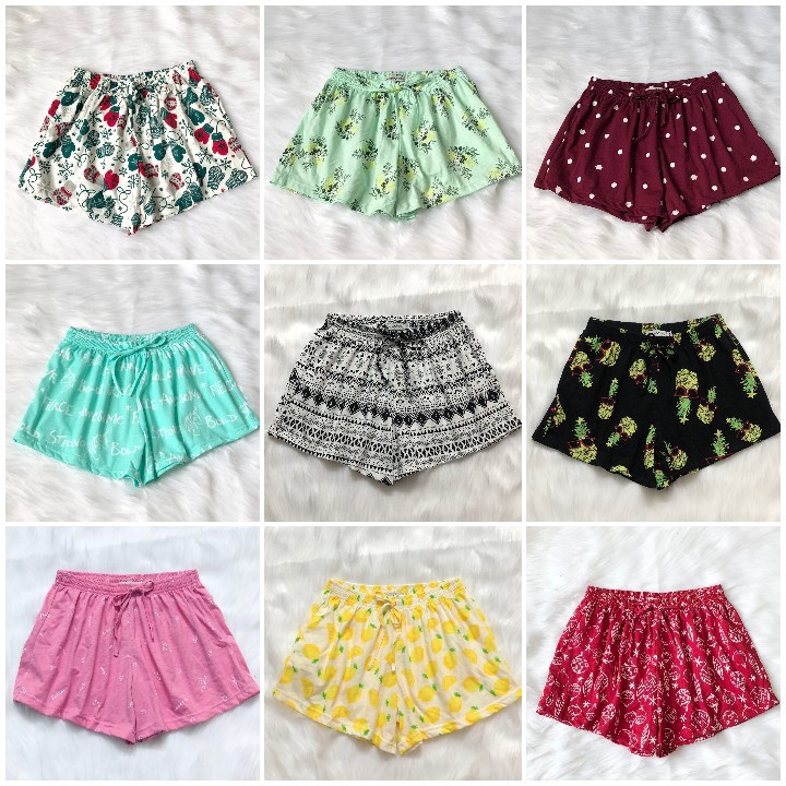 Quần đùi ngủ nữ dáng xoè siêu xinh