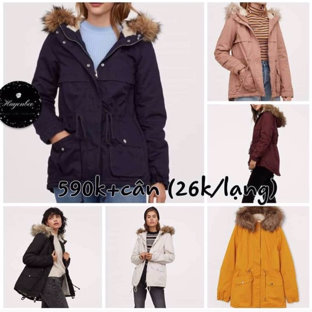 Áo khoác có mũ lông