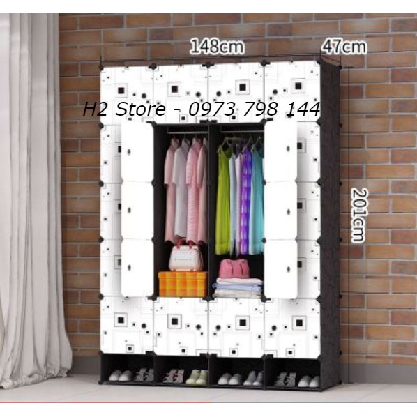 [RẺ NHẤT SHOPEE] TỦ NHỰA LẮP GHÉP 20 Ô + 4 GIÀY VÁCH ĐEN ĐỂ ĐỒ ĐA NĂNG THÔNG MINH CHO BÉ sâu 47cm