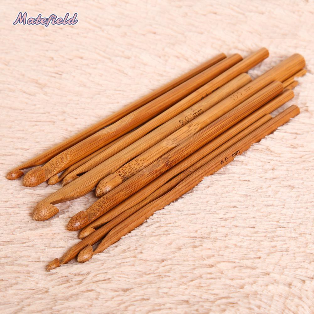 Bộ Móc Đan Len Bằng Tre 12 Kích Cỡ