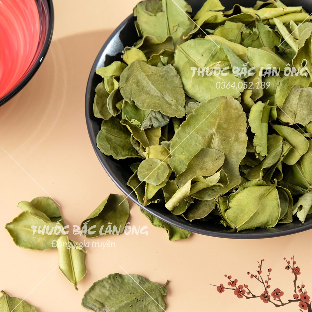 Lá chanh sấy khô 500g (Làm khô gà, gia vị món ăn, nấu nước xông giải cảm)
