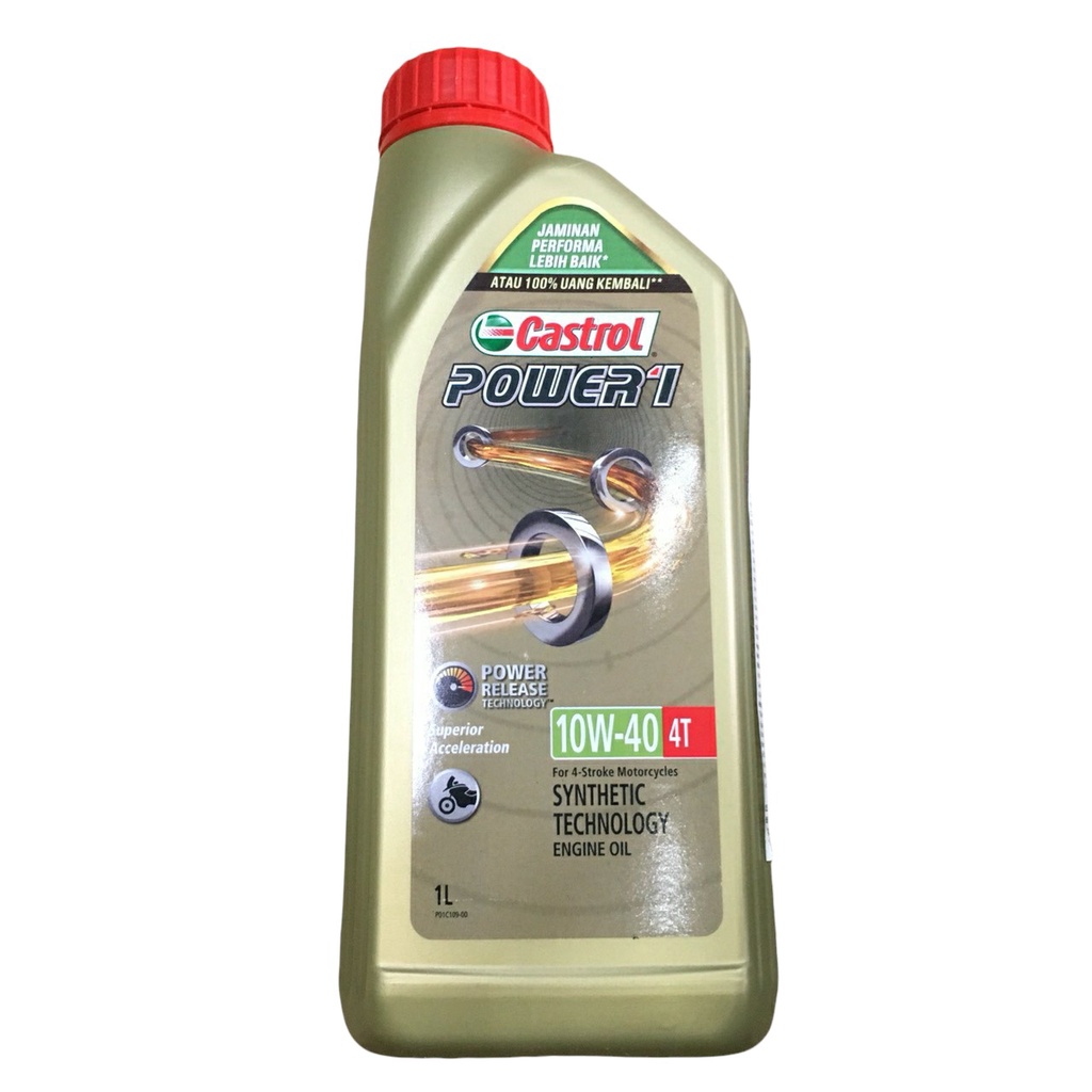 Nhớt Castrol Power1 4T API SN, JASO MA2 - Nhớt xe số, xe côn tay cao cấp