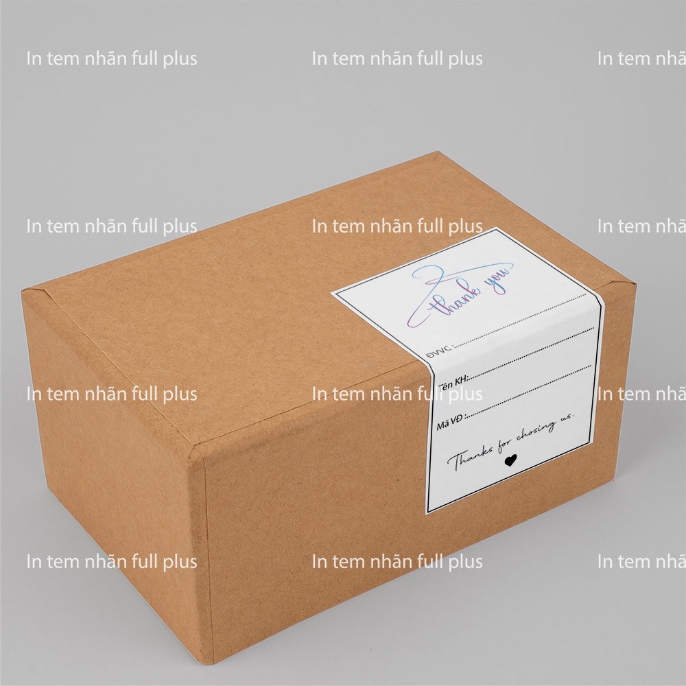 [ SẴN ] Tem Dán Thank You, Tem Ghi Mã Đơn Gói Hàng