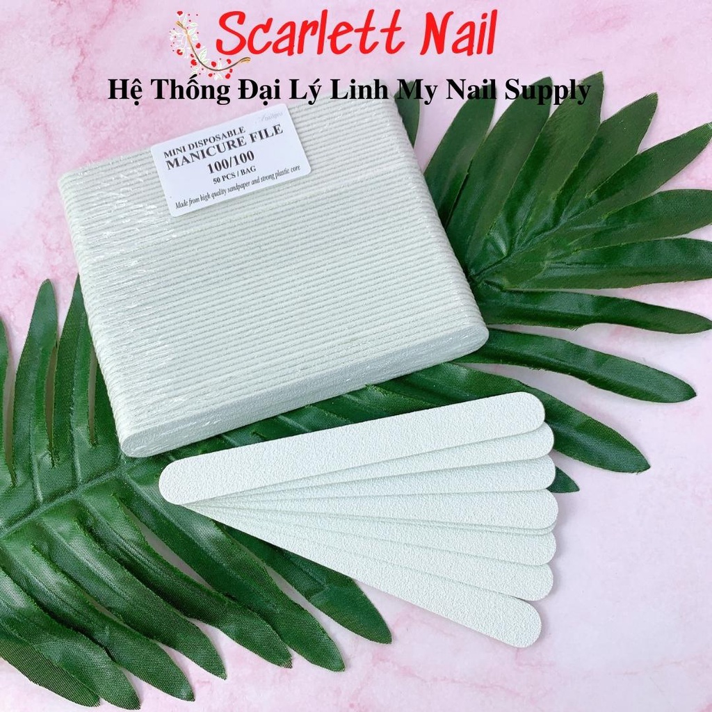 Dũa Móng Tay Mini Màu Trắng Chuyên Dùng Cho Nailbox