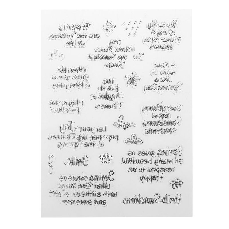 Tem Đóng Dấu Bằng Silicone Trong Suốt Cỡ Nhỏ Tiện Dụng