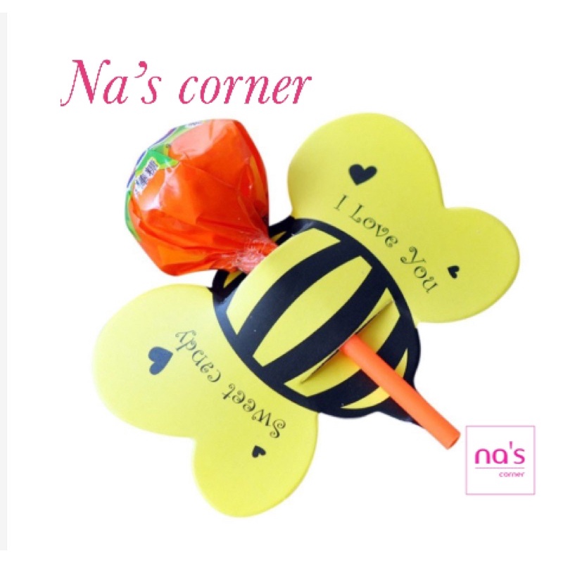 Thẻ giấy hình dễ thương ngộ nghĩnh trang trí kẹo mút