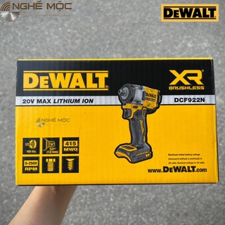 Máy siết bulong 20V max Dewalt ATOMIC DCF921 (Hàng chính hãng bảo hành 1 năm )