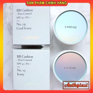 Phấn nước Laneige BB Cushion Whitening / Pore Control cao cấp siêu mịn tự nhiên [2 lõi]