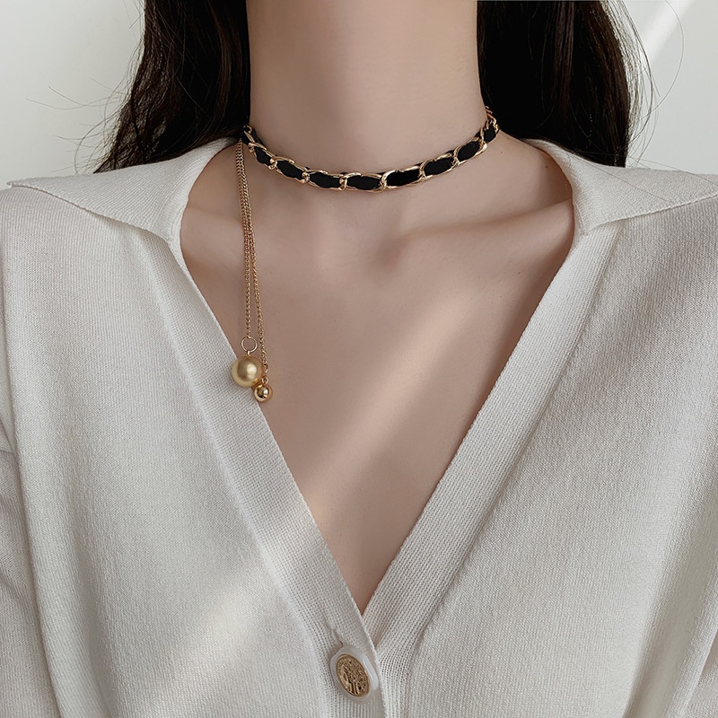 Vòng cổ Sợi Xích 2022 Phong Cách Hip-hop Sang Trọng Cho Nữ