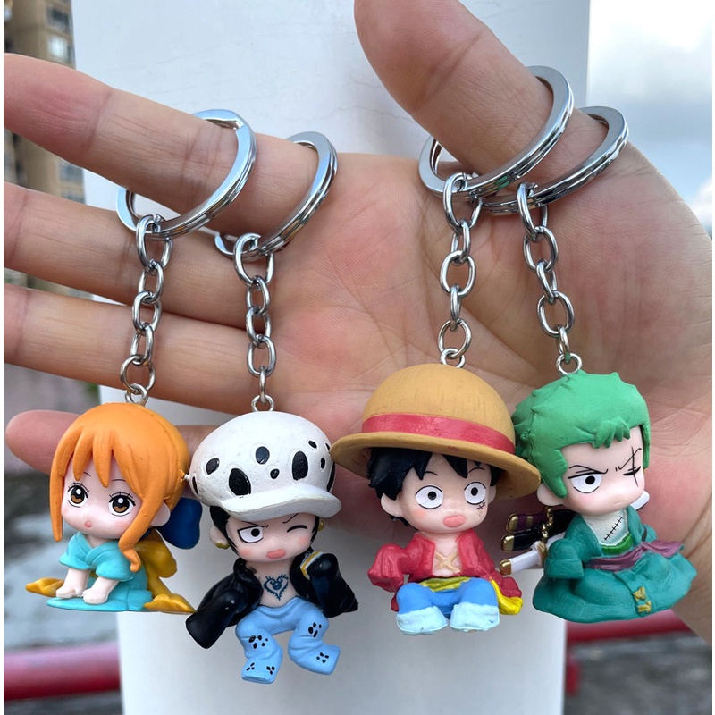 Móc Chìa Khóa Hình Nhân Vật Nami Zoro Luffy Dễ Thương