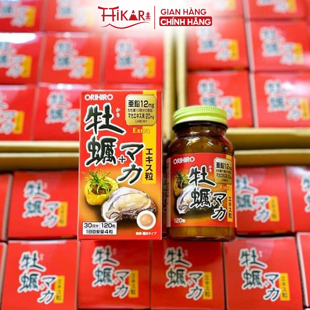 Viên uống tinh chất hàu tươi Maca tăng cường sinh lý Orihiro 120 viên