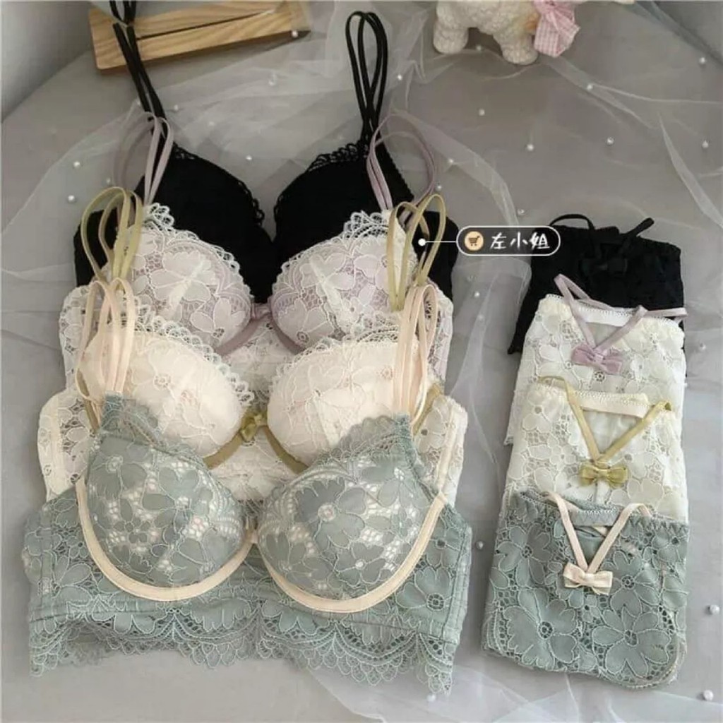 SÉT BỘ ĐỒ LÓT REN ⚡ freeship ⚡ THÁO ĐƯỢC MÚT ÔM NÂNG NGỰC | BigBuy360 - bigbuy360.vn