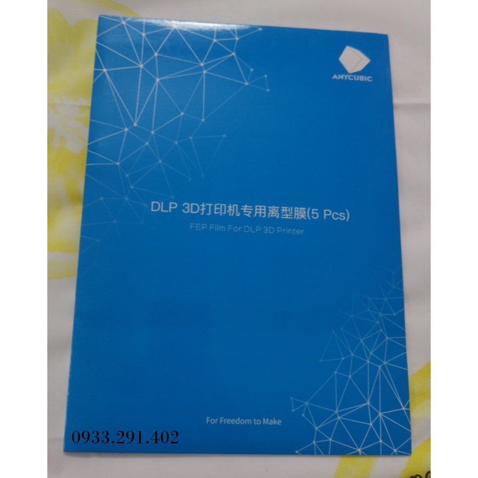 TẤM FEP FILM CHO MÁY IN 3D DLP 140x200mm