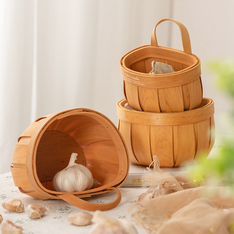 Giỏ đựng đồ đạc lặt vặt dạng treo dễ thương tiện lợi cho nhà bếp