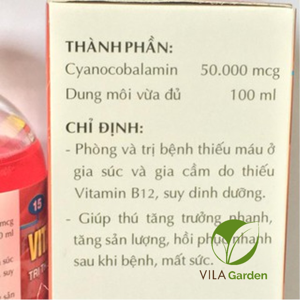 Vitamin B12 cho lan, cây cảnh 100ml