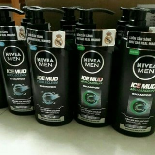 Dầu gội đầu nam bùn khoáng mát lạnh NIVEA Men 530ml