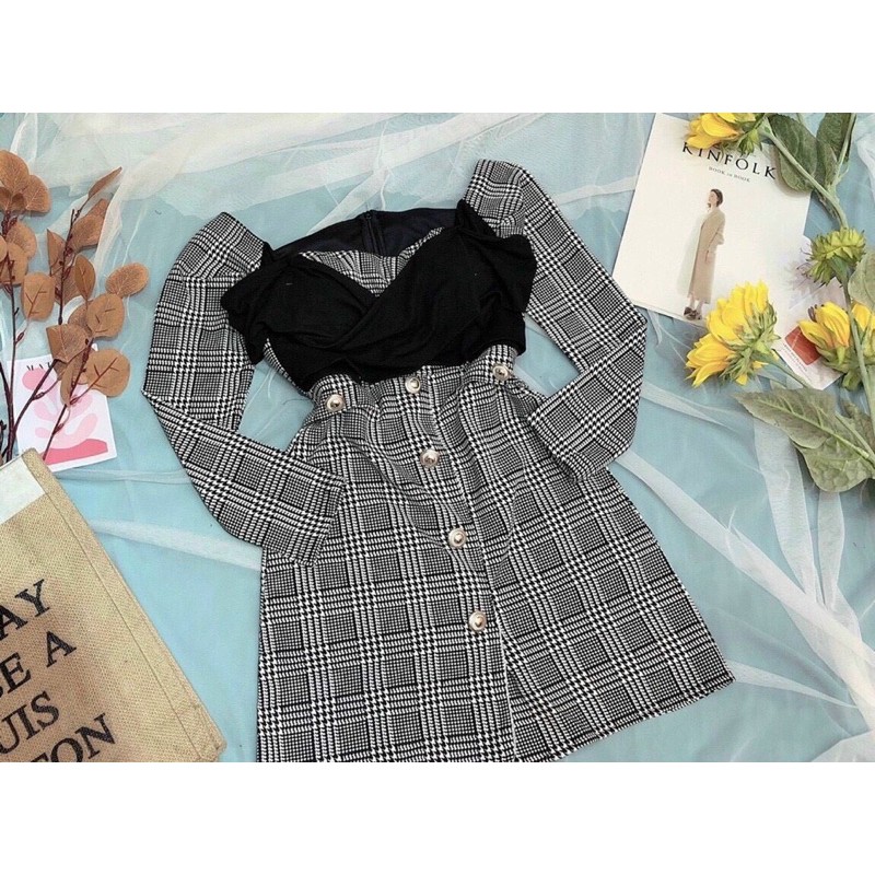 Đầm dự tiệc siêu phẩm bigsize 55kg-90kg bẹt vai phối ❤️ | BigBuy360 - bigbuy360.vn