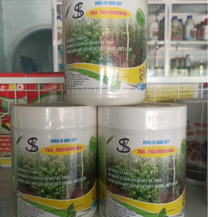 Phân vi sinh vật Trichodema hũ 1kg ngăn nấm vi khuẩn , tăng sức đề kháng cho cây