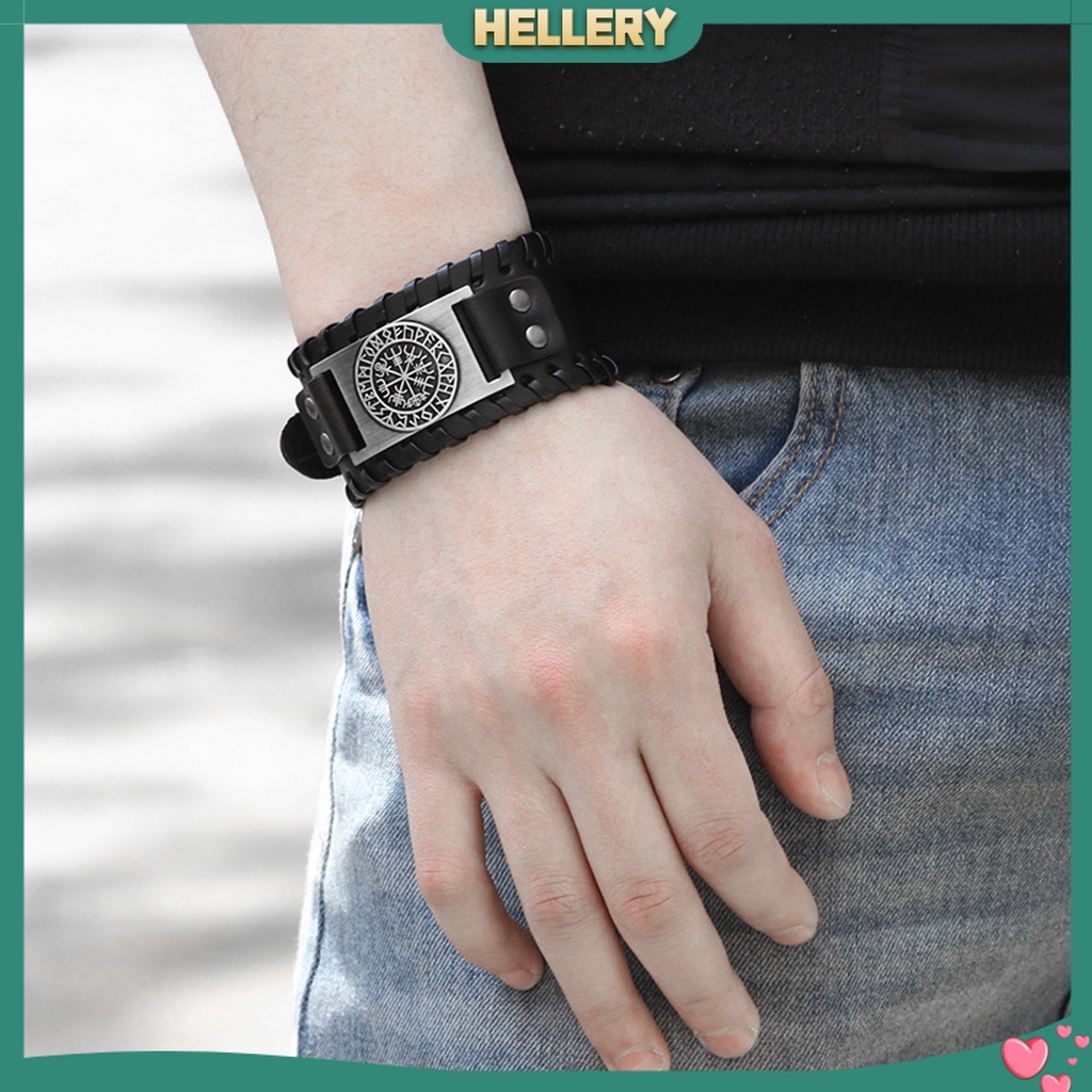 Vòng Đeo Tay Dây Bện Kiểu Viking Cho Nam