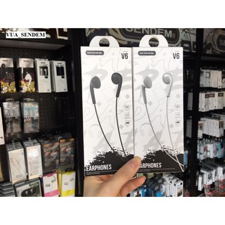 Tai Nghe nhét tai Sendem V6 có mic bảo hành 1 năm