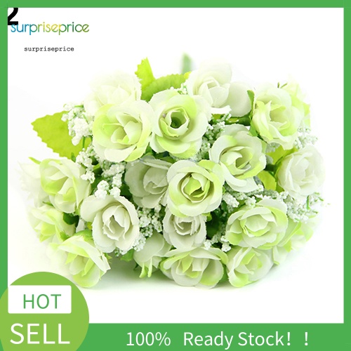 1 Bó 21 Hoa Hồng Giả Trang Trí Tiệc Cưới