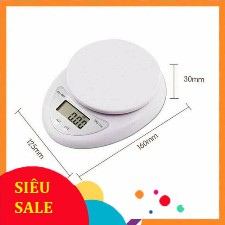 [Bán Sỉ] Cân tiểu ly, cân điện tử nhà bếp 5kg