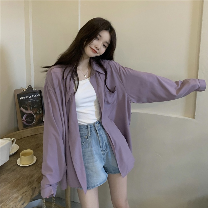 Áo Sơ Mi Chống Nắng Tay Dài Dáng Rộng 51020