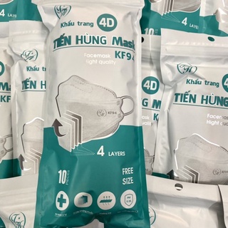  Sỉ khẩu trang Tiến Hùng giá tốt- Túi 10 chiếc khẩu trang 5D Mask  KF94 Tiến Hùng Mask 
