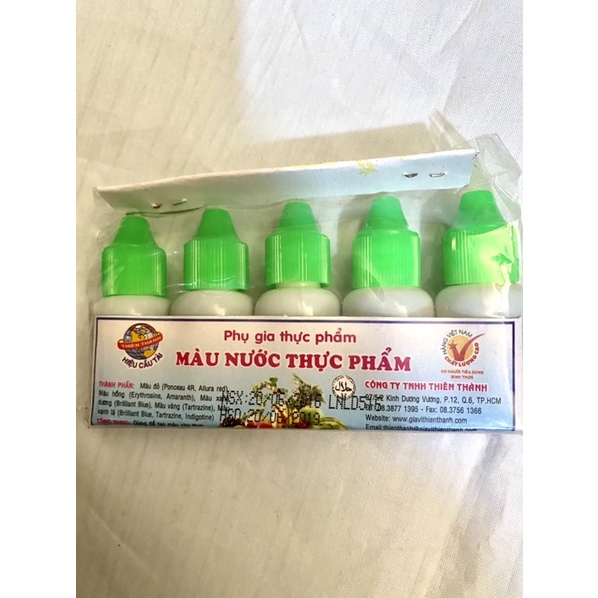 Màu thực phẩm ( sét 12lọ)