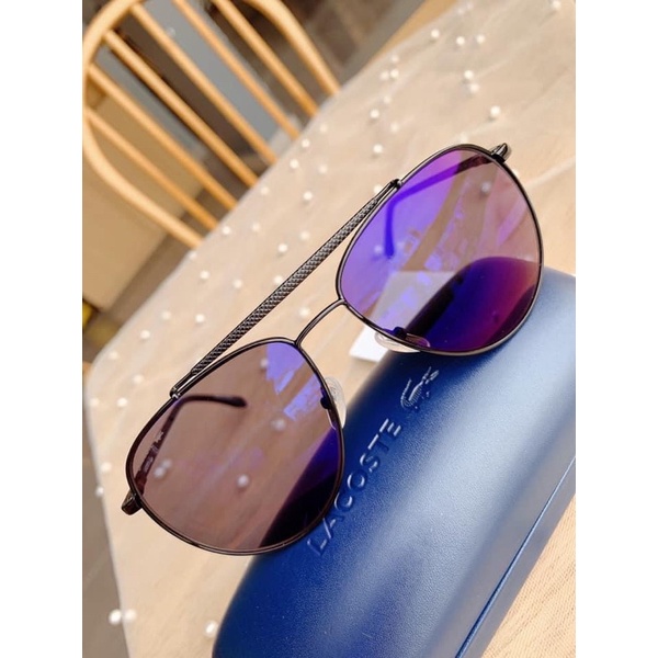 Mắt kính mát nam Lacoste Black Aviator L177S 001