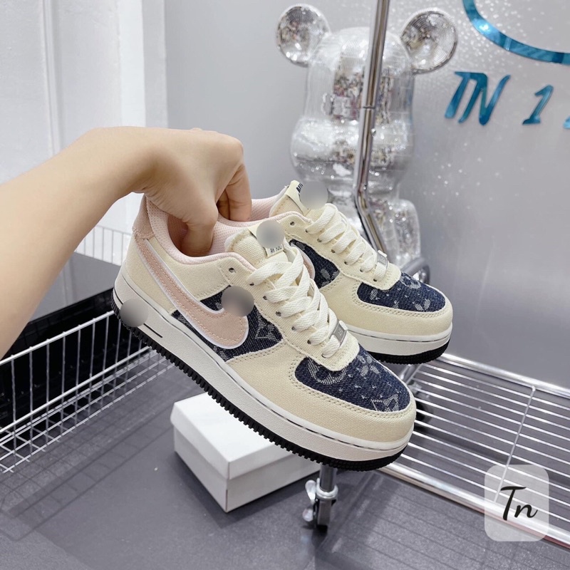 Giày thể thao vệt hồng, giày sneaker vệt hồng mẫu mới full size