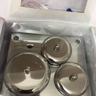 Bộ 3 hũ inox đựng lưu huỳnh