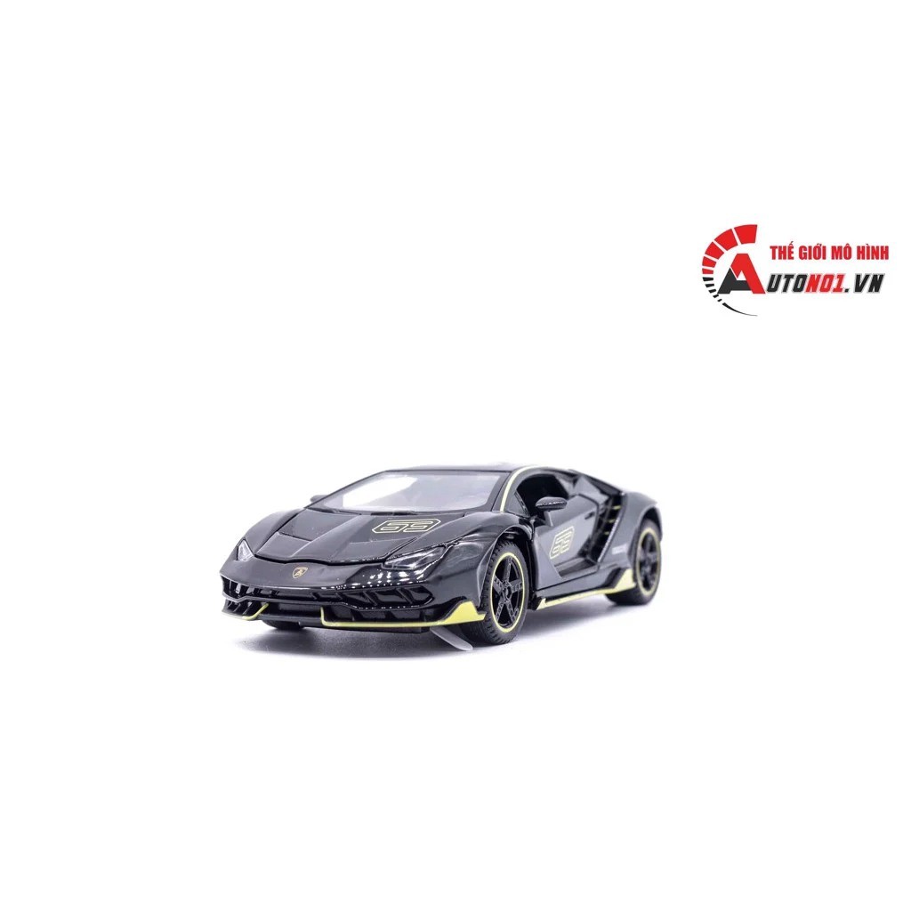 MÔ HÌNH LAMBORGHINI CENTENARIO LP770-4 NO.63 BLACK 1:32 DOUBLE HORSES 7423