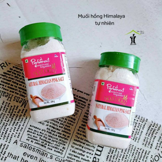 [Parliament] Muối hồng Himalaya tự nhiên hũ 450gr, gia vị nấu ăn cho bé và gia đình